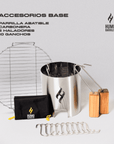 ACCESORIOS BASE
Carbonera
2 Haladores
Parrilla abatible
10 ganchos