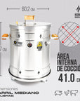 Combo Barril Asador 28 ESPECIAL 13 Kg