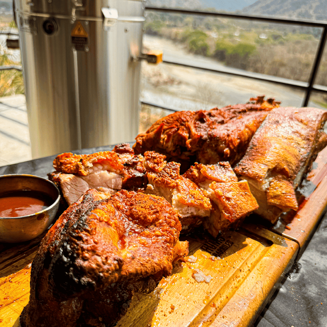HUMO BARRILES RECETAS
Panceta de Puerco al Humo Barril  muy crujiente y lista para servir
