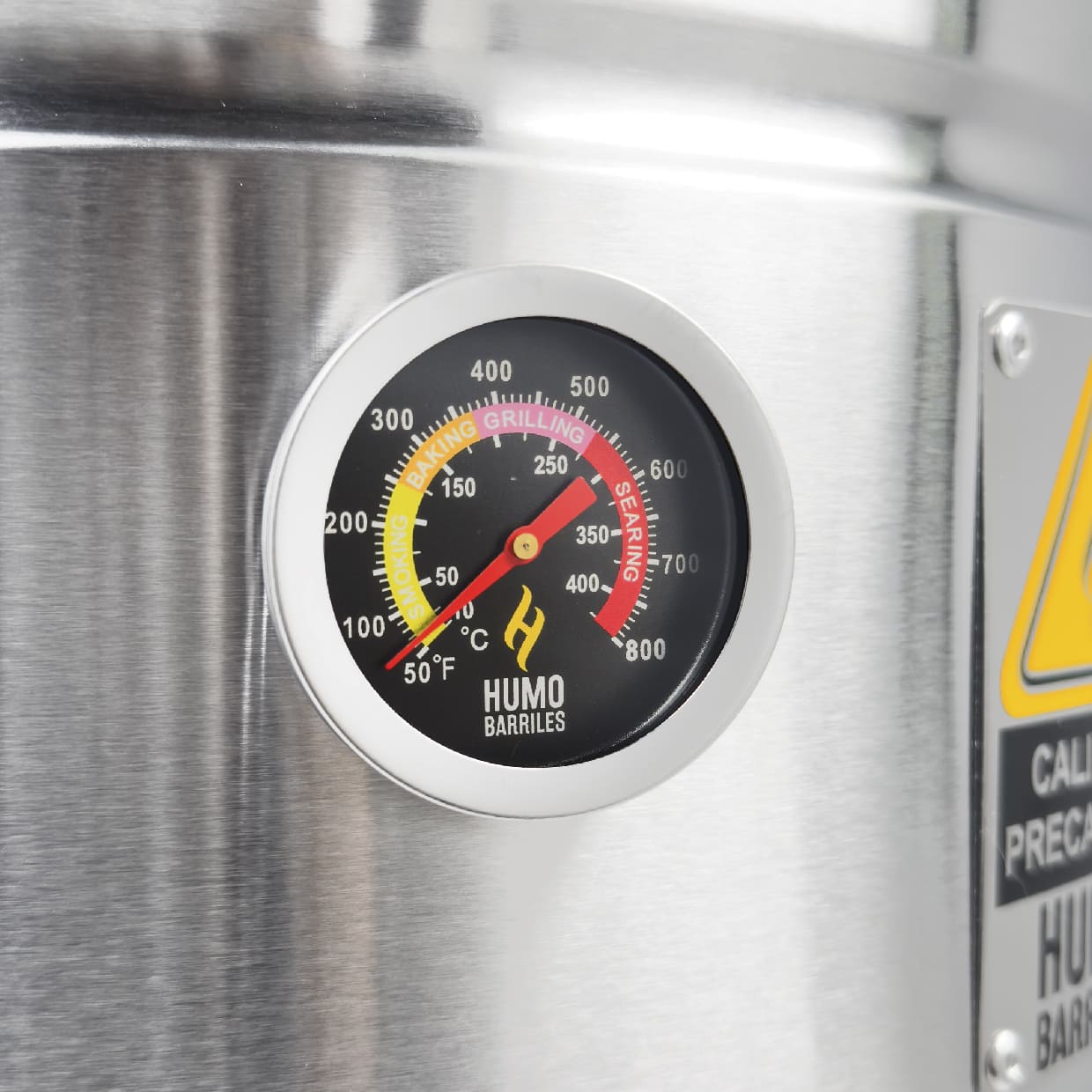 Humo Barril con termómetro incorporado